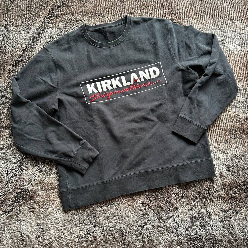 Kirkland Signature Men's Black Crewneck Sweater